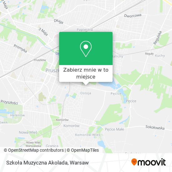 Mapa Szkoła Muzyczna Akolada