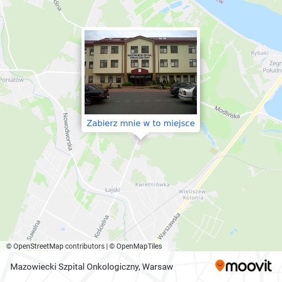 Mapa Mazowiecki Szpital Onkologiczny