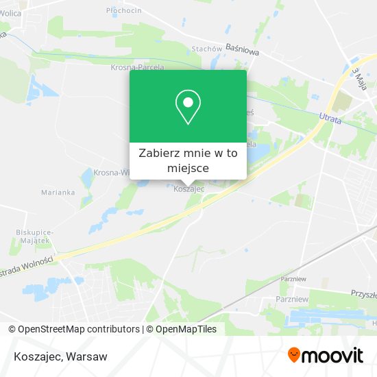 Mapa Koszajec