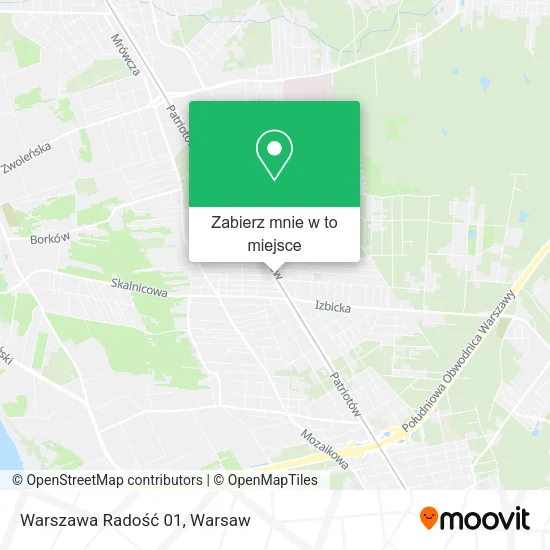 Mapa Warszawa Radość 01