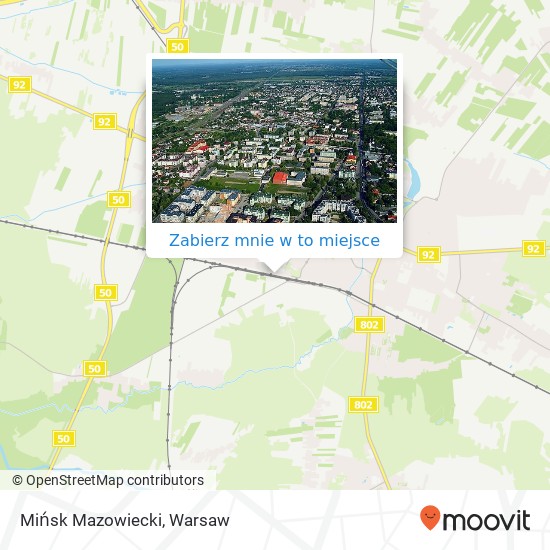 Mapa Mińsk Mazowiecki