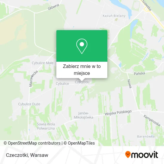 Mapa Czeczotki