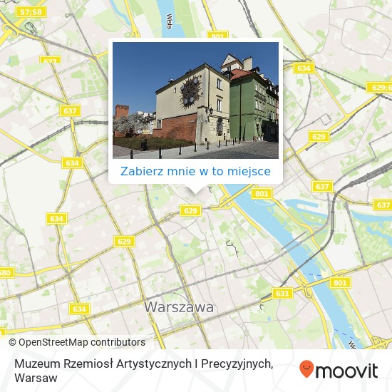 Mapa Muzeum Rzemiosł Artystycznych I Precyzyjnych