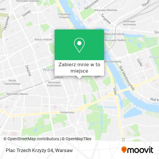 Mapa Plac Trzech Krzyży 04