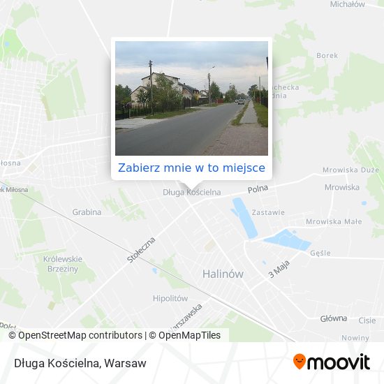 Mapa Długa Kościelna