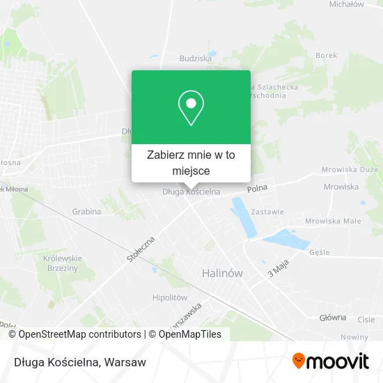 Mapa Długa Kościelna