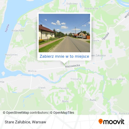 Mapa Stare Załubice