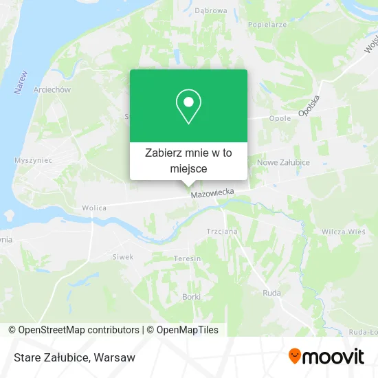 Mapa Stare Załubice