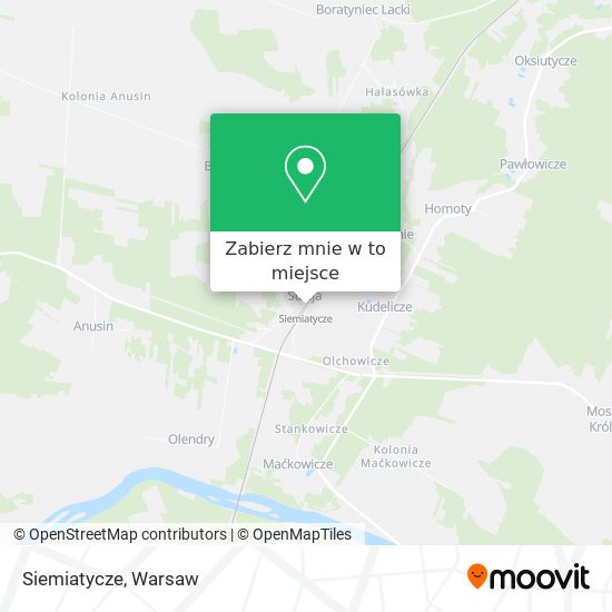 Mapa Siemiatycze