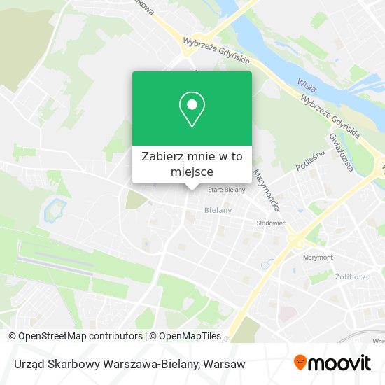 Mapa Urząd Skarbowy Warszawa-Bielany