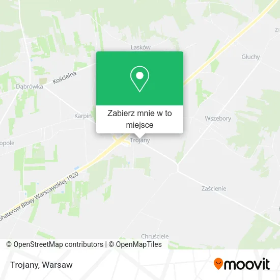 Mapa Trojany