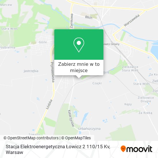 Mapa Stacja Elektroenergetyczna Łowicz 2 110 / 15 Kv