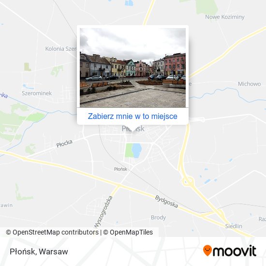 Mapa Płońsk