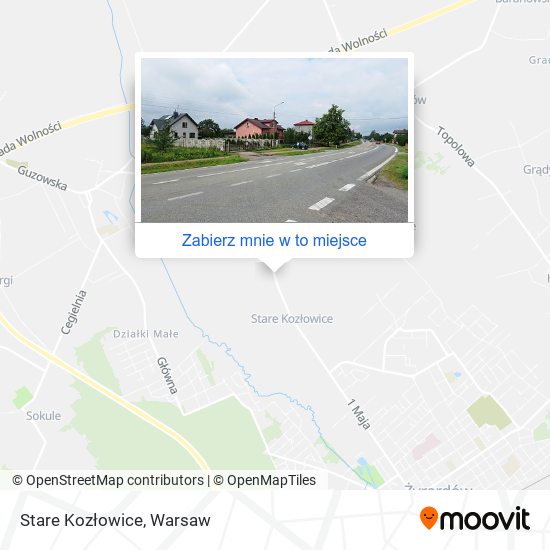 Mapa Stare Kozłowice