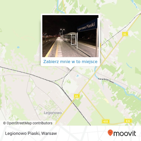 Mapa Legionowo Piaski