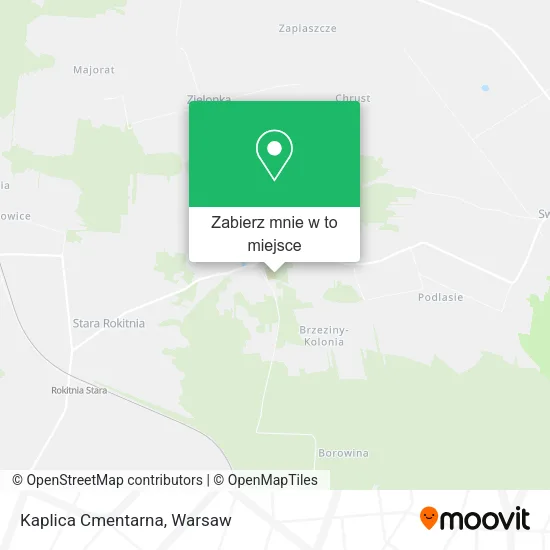 Mapa Kaplica Cmentarna
