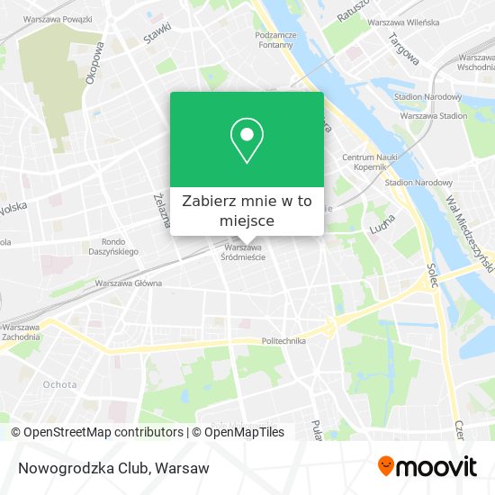 Mapa Nowogrodzka Club