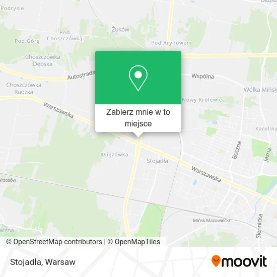Mapa Stojadła
