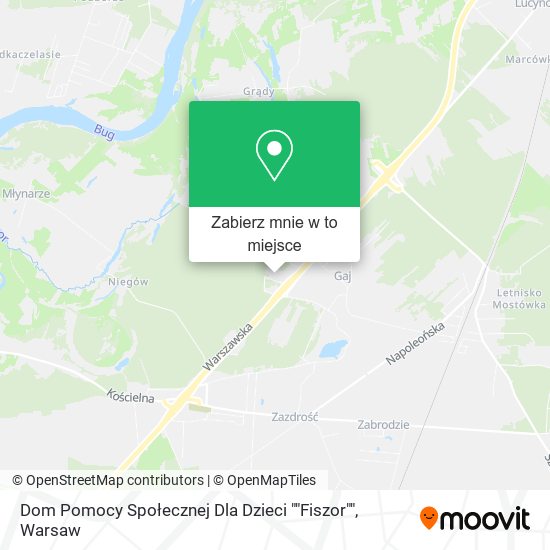 Mapa Dom Pomocy Społecznej Dla Dzieci ""Fiszor""