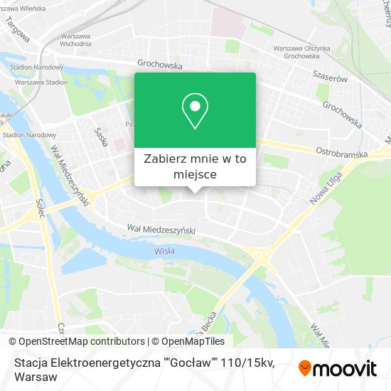 Mapa Stacja Elektroenergetyczna ""Gocław"" 110 / 15kv