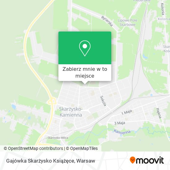 Mapa Gajówka Skarżysko Książęce