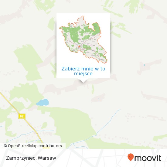 Mapa Zambrzyniec