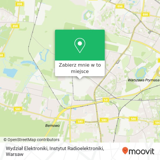 Mapa Wydział Elektroniki, Instytut Radioelektroniki