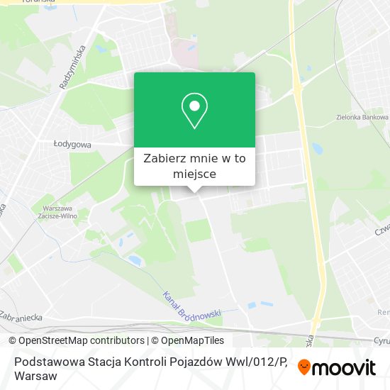 Mapa Podstawowa Stacja Kontroli Pojazdów Wwl / 012 / P