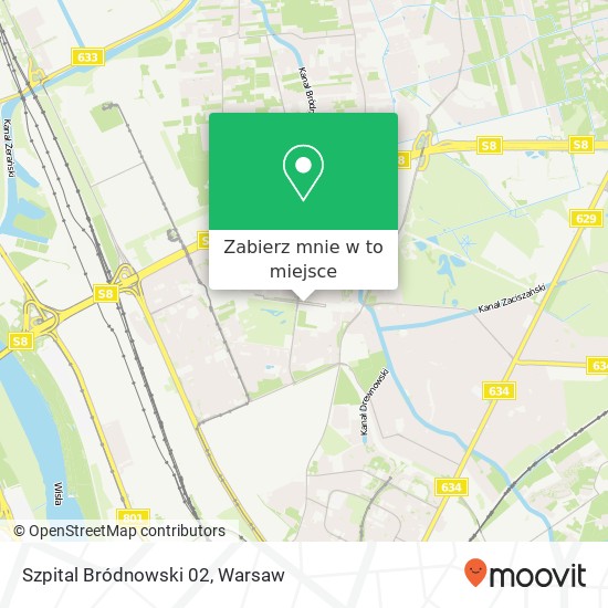 Mapa Szpital Bródnowski 02