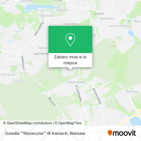 Mapa Osiedle ""Słoneczne"" W Kaniach