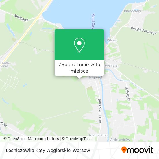 Mapa Leśniczówka Kąty Węgierskie