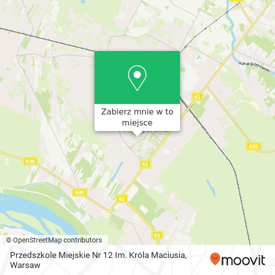 Mapa Przedszkole Miejskie Nr 12 Im. Króla Maciusia