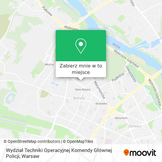 Mapa Wydział Techniki Operacyjnej Komendy Głównej Policji