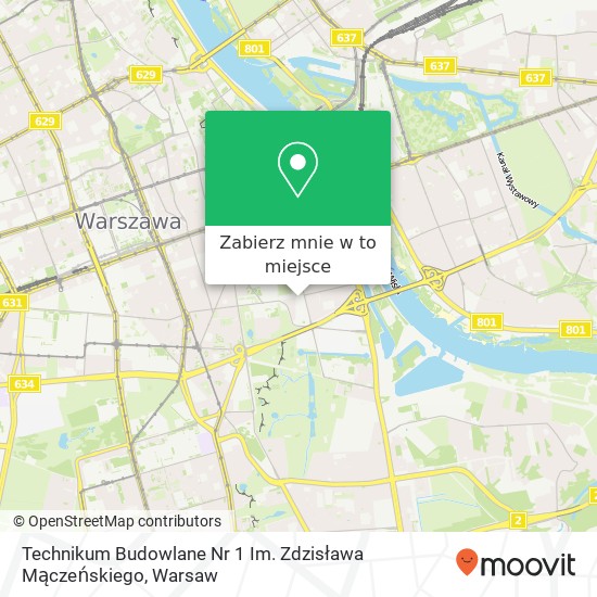 Mapa Technikum Budowlane Nr 1 Im. Zdzisława Mączeńskiego