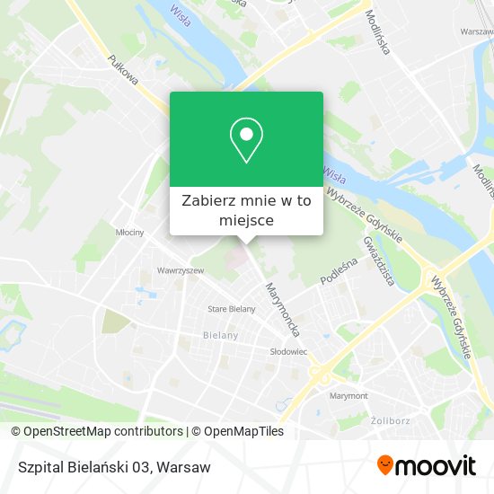 Mapa Szpital Bielański 03