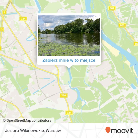 Mapa Jezioro Wilanowskie