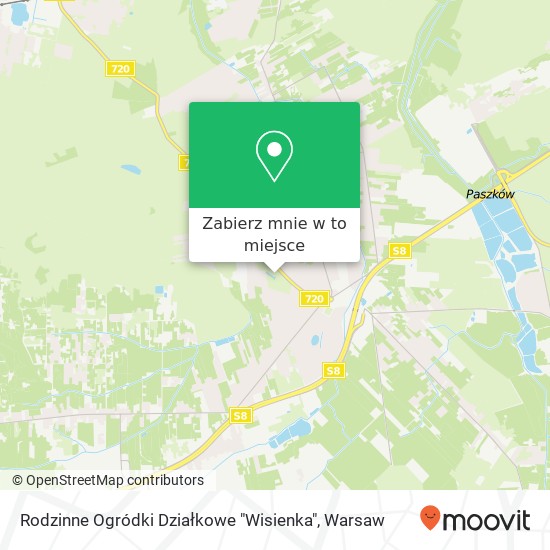 Mapa Rodzinne Ogródki Działkowe "Wisienka"