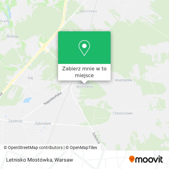 Mapa Letnisko Mostówka