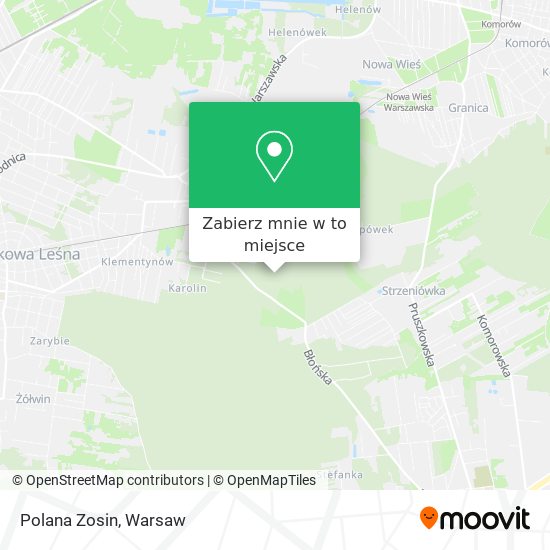 Mapa Polana Zosin