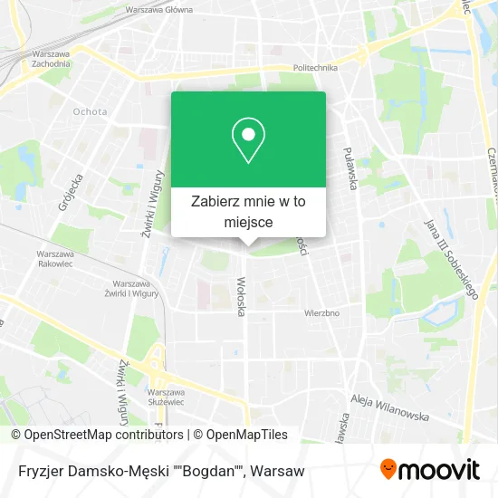 Mapa Fryzjer Damsko-Męski ""Bogdan""