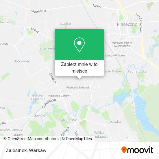 Mapa Zalesinek