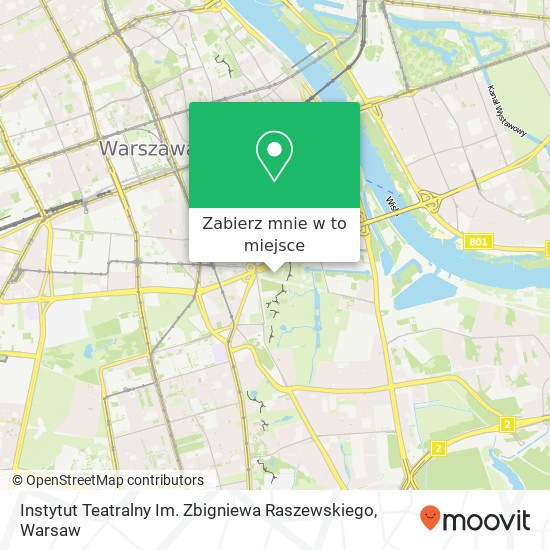 Mapa Instytut Teatralny Im. Zbigniewa Raszewskiego