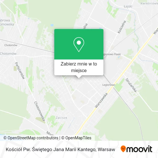 Mapa Kościół Pw. Świętego Jana Marii Kantego