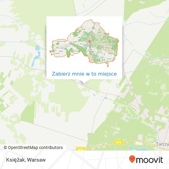 Mapa Księżak