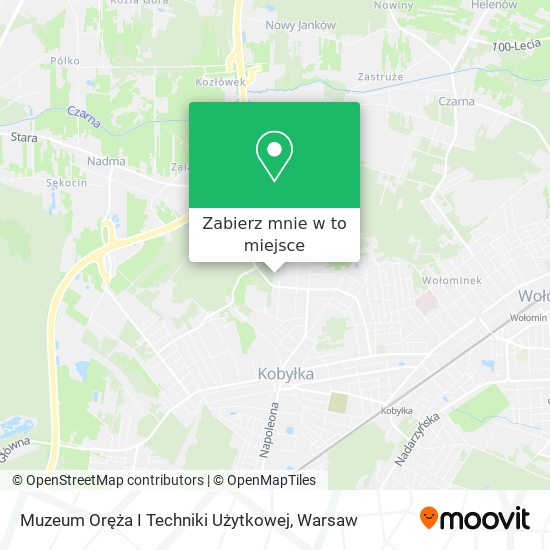 Mapa Muzeum Oręża I Techniki Użytkowej