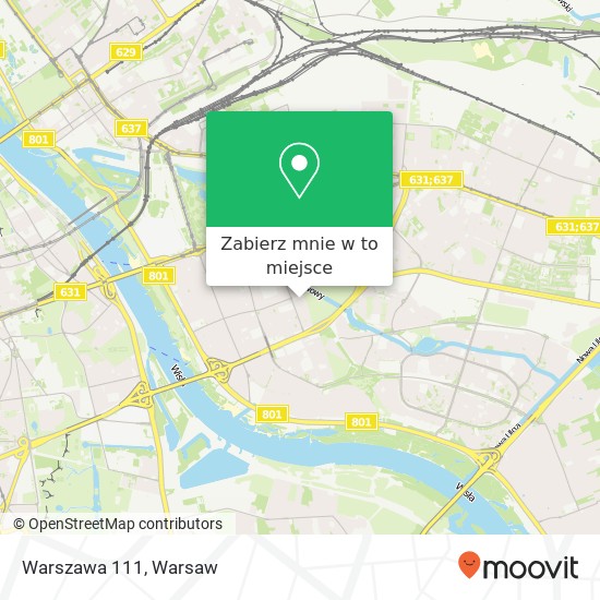 Mapa Warszawa 111