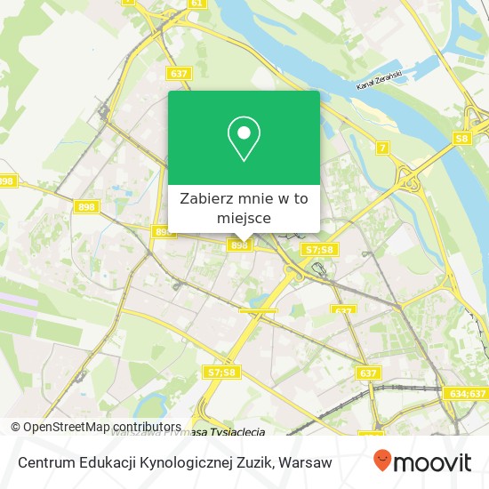 Mapa Centrum Edukacji Kynologicznej Zuzik