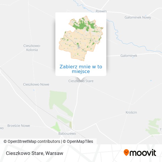 Mapa Cieszkowo Stare