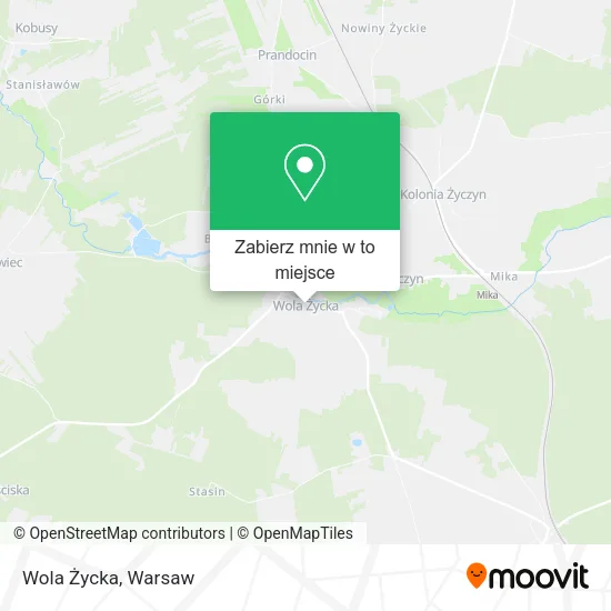Mapa Wola Życka