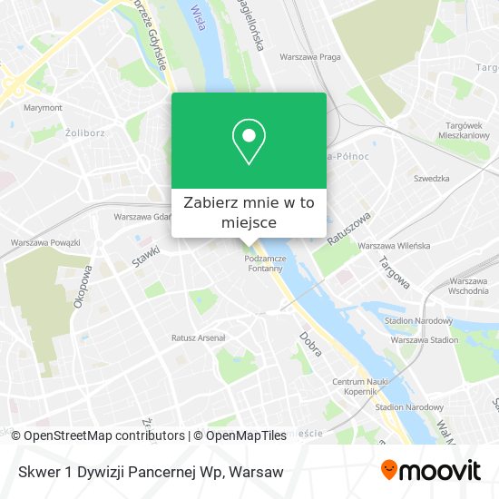 Mapa Skwer 1 Dywizji Pancernej Wp